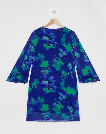 Joanna Hope Fluted Sleeve Shift Dress