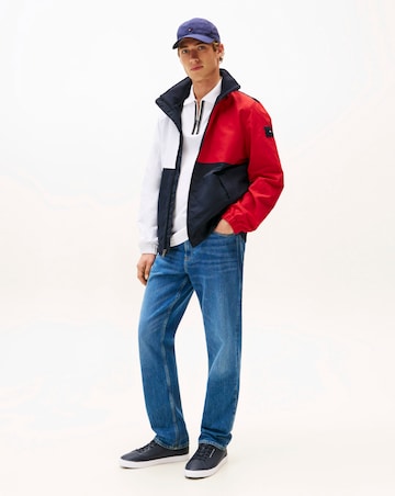 Tommy Hilfiger Vulcanised Low Leather Trainer - Navy