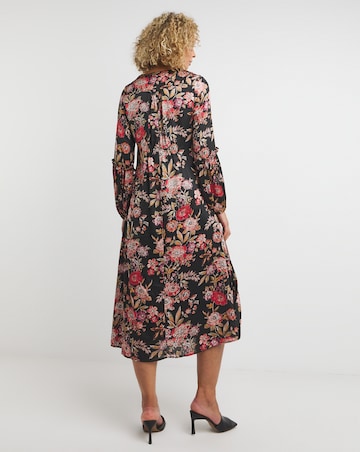 Joanna Hope Shirred Detail Satin Maxi Dress