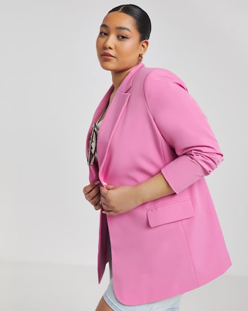 Pink Single Breasted Blazer