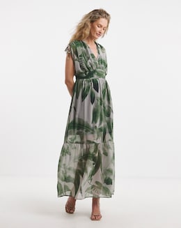 Religion V Neck Maxi Dress