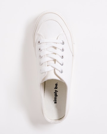 Ely Mule Canvas Trainers Ex Wide EEE Fit