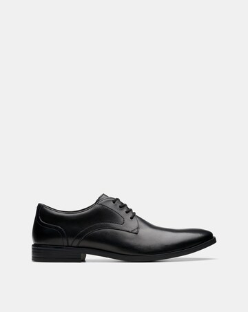 Clarks Brandon Lace Leather Shoe - Black