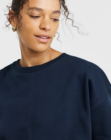 Crew Neck Longline Sweatshirt