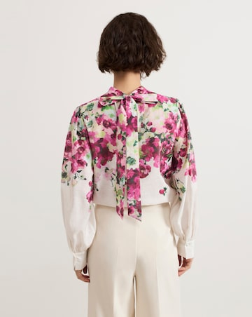 Phase Eight Winnie Border Floral Blouse
