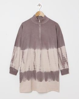 Religion Tie Dye Zip Jersey Dress