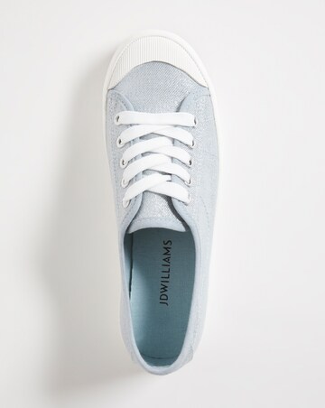 Canvas Lace Shoe - Wide Fit (E)