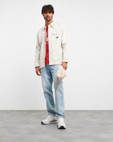 Tommy Jeans Essential Over Shirt Beige