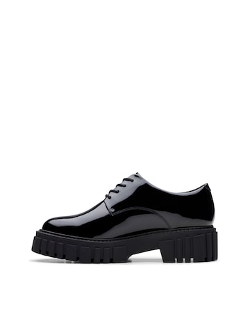 Clarks Page Patent Leather Lace Up Shoe Standard Fit