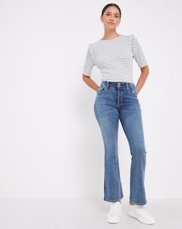 Dream Sculpt Mid Blue Bootcut Jeans