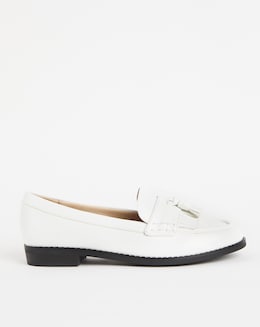Leather Look Tassle Loafer - Extra Wide Fit (EEE)