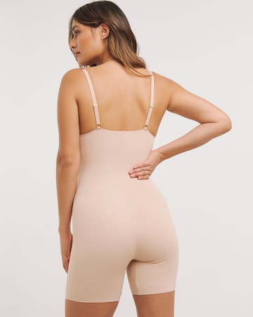 Figleaves Smoothing Shaping Wear Your Own Bra Thigh & Body Slimmer - Latte