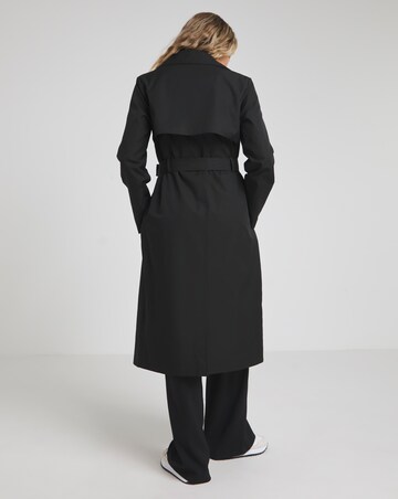 Black Essential Clean Trench Coat