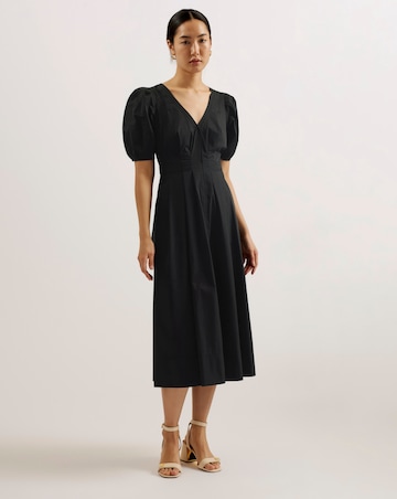 Ted Baker Ledra Puff Sleeve Midi Dress