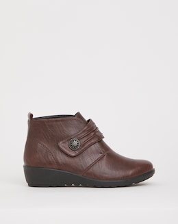 Cushion Walk Touch &amp; Close Ankle Boot Extra Wide EEE Fit