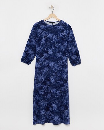 Soft Touch Balloon Sleeve Jersey A-Line Dress
