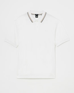 BOSS Tipped Collar Short Sleeve Polo