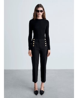 Mango Trousers Botones