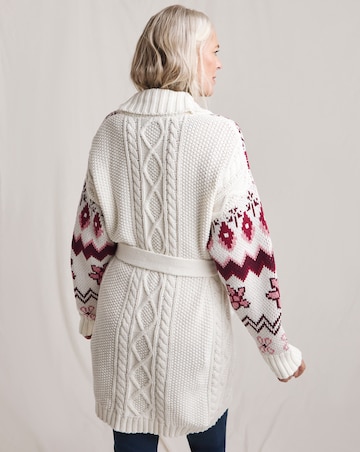 Julipa Cable Shawl Wrap Coatigan