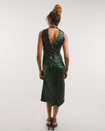 Closet London Sequin V-Back Dress