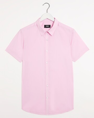 Pink Short Sleeve Formal Shirt Reg