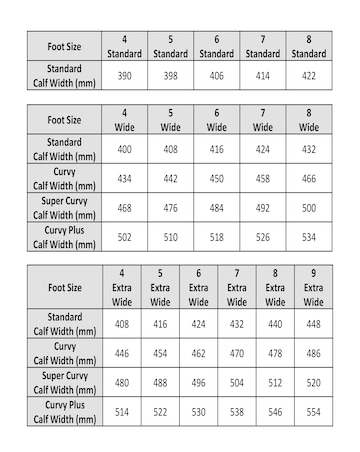 Zena Leather Western Cowboy Over The Knee Boots Extra Wide Fit (EEE) Curvy Calf