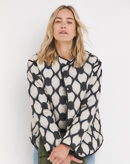 Printed Short Quilt Jacket