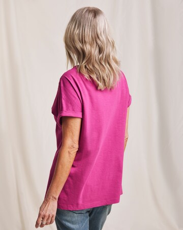 Julipa Pure Cotton Lace Trim T-Shirt