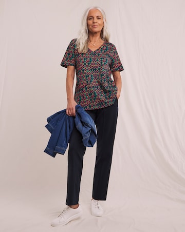 Julipa V Neck Printed T-Shirt