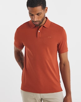 BOSS Short Sleeve Classic Pallas Polo - Dark Orange