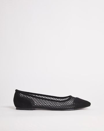 Cecily Net Ballerina Shoes Wide Fit