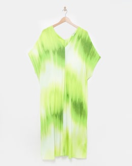 Crinkle Kaftan Overhead Midi Dress