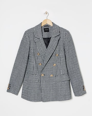 Double Breasted Boucle Blazer