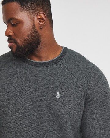 Polo Ralph Lauren Charcoal Cotton Crew Jumper