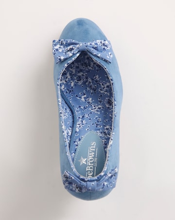 Joe Browns Court Shoes with Bow Detail Ex Wide Fit