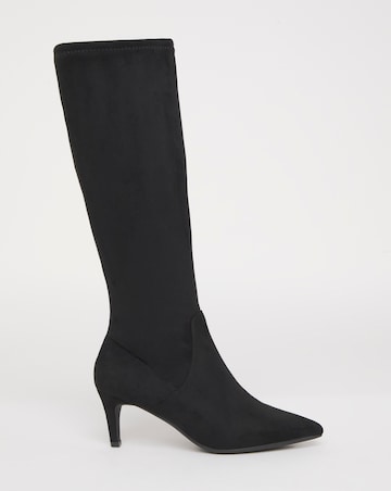Symphony Heeled Knee High Sock Boots - Standard Fit (D) & Standard/Curvy Calf