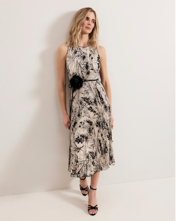Phase Eight Sandra Printed Pleat Midi Dress