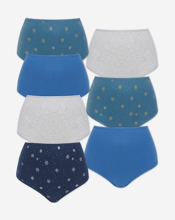 Pretty Secrets (7 Pack) Full Fit Knickers Snowflakes