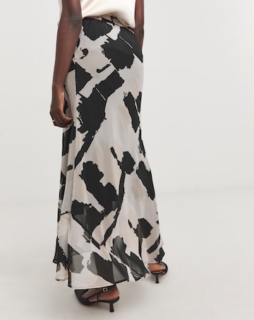 Religion Flowy Midi Skirt