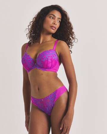 Ann Summers Sexy Lace Planet Two Tone Brazilian Pink/Blue