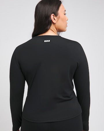 SB3 Active Black Long Sleeve Top with Thumbholes