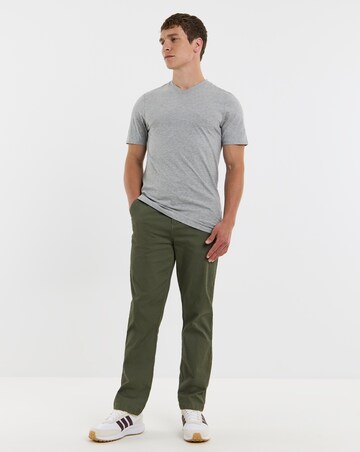 5 Pack Multi V Neck T-Shirts Long