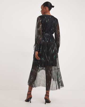Joanna Hope Printed Plisse Dress