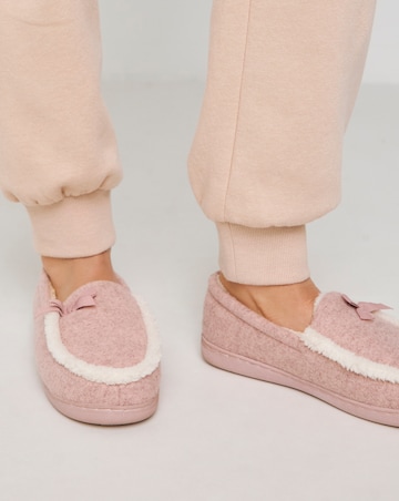 Loretta Ballet Slipper With Bow Wide E Fit