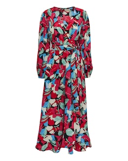 Simply Be Floral Print Wrap Midi Dress