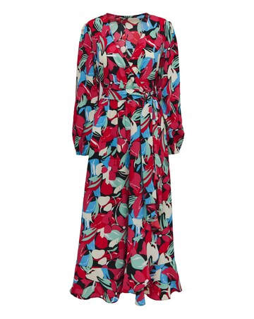 Simply Be Floral Print Wrap Midi Dress