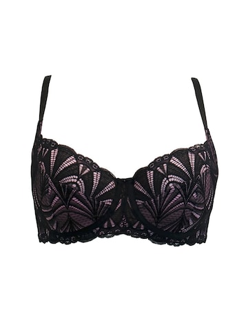 Pour Moi New Romance Full Cup Wired Non Pad Bra Black/Rose