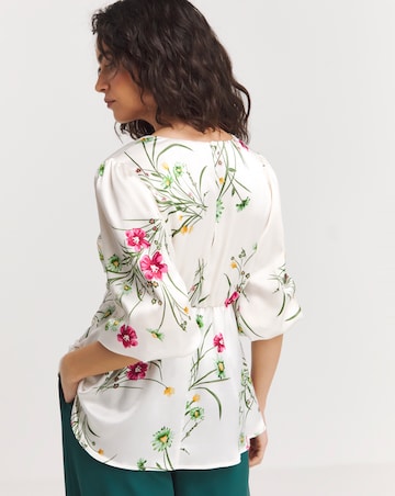 Joanna Hope Ruched Front Blouse