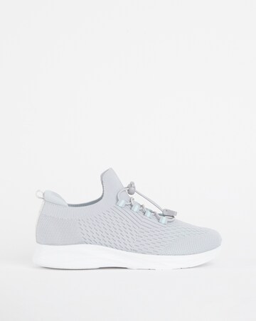 Cushion Walk Grey Arch Support Toggle Trainers -Wide Fit (E)