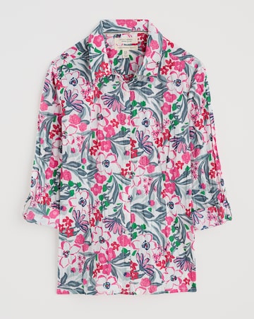 Seasalt Cornwall Larissa Shirt Garden Flowers Chalk